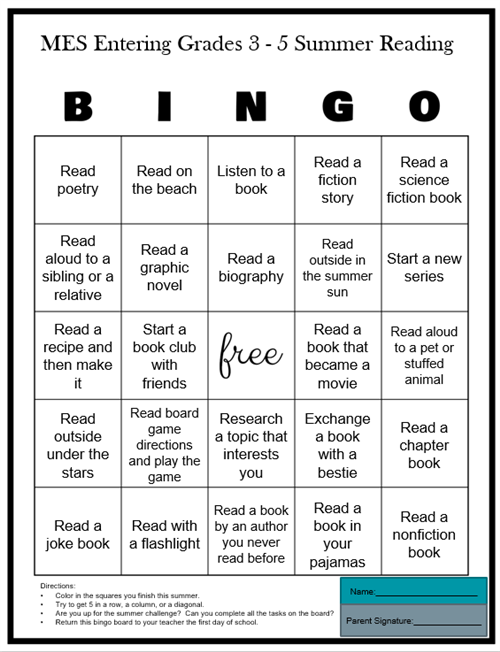 Bingo Board 3-5 